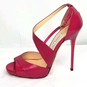 Jimmy Choo Pink Strappy Sandals Heels size 36.5